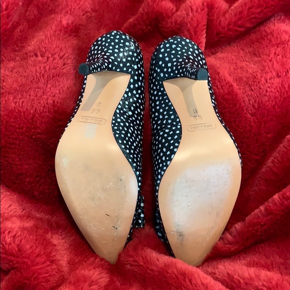 Coach Landrie Black & White Polka Dot Heels - Picture 7 of 8